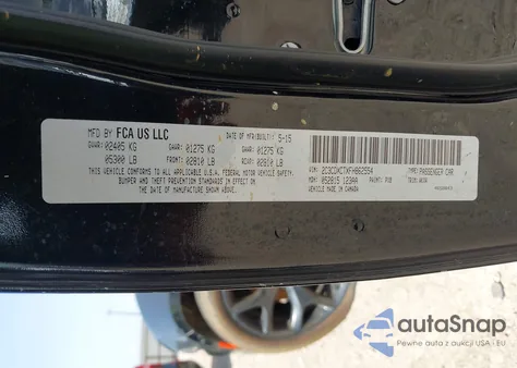 2015 Dodge Charger R/T из США, поврежденный, VIN 2C3CDXCTXFH862554